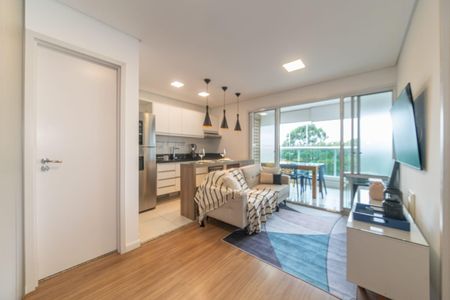 Sala de apartamento à venda com 1 quarto, 43m² em Campo Belo, São Paulo