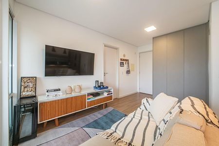 Sala de apartamento à venda com 1 quarto, 43m² em Campo Belo, São Paulo