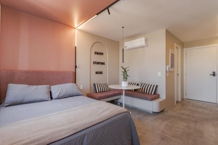 Studio para alugar com 25m², 1 quarto e 1 vagaSala/Quarto