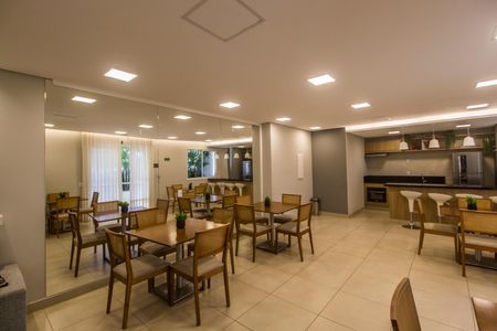 Apartamento para alugar com 53m², 2 quartos e 1 vagaÁrea comum - Salão de festas