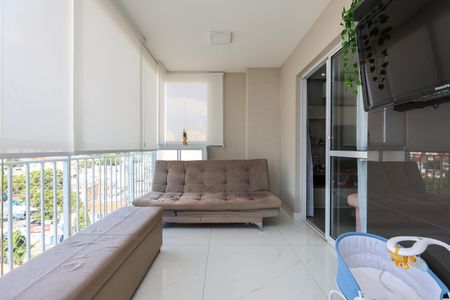 Varanda da Sala de apartamento à venda com 3 quartos, 110m² em Jardim Vazani, São Paulo
