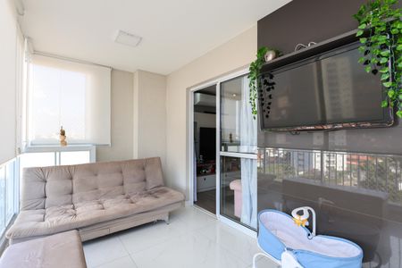 Varanda da Sala de apartamento à venda com 3 quartos, 110m² em Jardim Vazani, São Paulo
