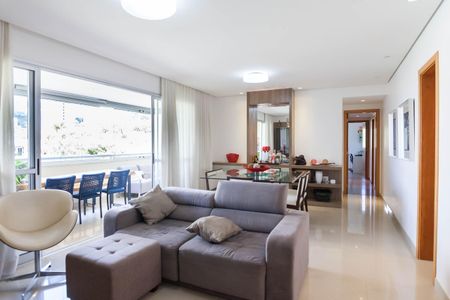 sala de apartamento à venda com 3 quartos, 136m² em Vila da Serra, Nova Lima