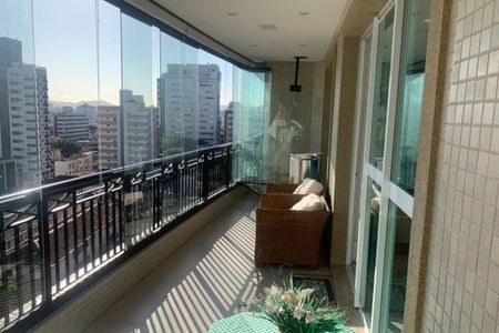 Varanda da Sala de apartamento para alugar com 3 quartos, 204m² em Boqueirão, Santos