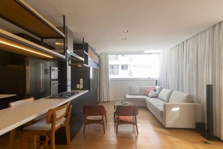 Sala de apartamento para alugar com 1 quarto, 94m² em Vila Olímpia, São Paulo