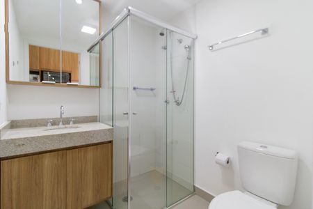 Studio para alugar com 28m², 1 quarto e sem vaga Studio para alugar com 28m², 1 quarto e sem vagaBanheiro
