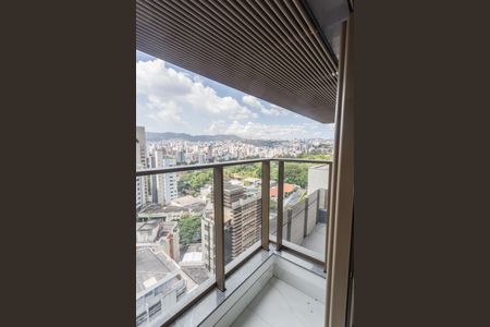 Varanda da Sala de apartamento para alugar com 2 quartos, 66m² em Santo Agostinho, Belo Horizonte