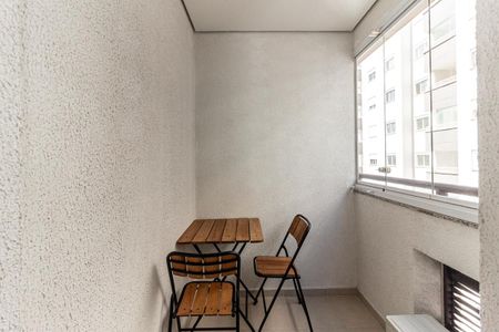 Varanda do Studio de kitnet/studio para alugar com 1 quarto, 30m² em Centro Histórico de São Paulo, São Paulo