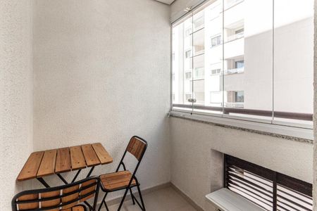 Varanda do Studio de kitnet/studio para alugar com 1 quarto, 30m² em Centro Histórico de São Paulo, São Paulo