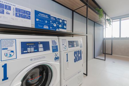 Studio para alugar com 27m², 1 quarto e sem vaga Studio para alugar com 27m², 1 quarto e sem vagaLavanderia