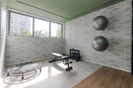 Studio para alugar com 27m², 1 quarto e sem vaga Studio para alugar com 27m², 1 quarto e sem vagaAcademia