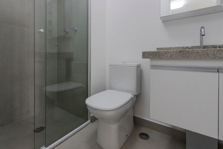 Studio para alugar com 27m², 1 quarto e sem vaga Studio para alugar com 27m², 1 quarto e sem vagaBanheiro