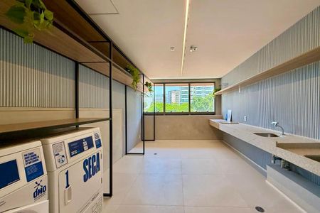Área comum de kitnet/studio à venda com 1 quarto, 25m² em Santo Amaro, São Paulo