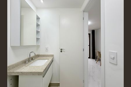 Studio para alugar com 25m², 1 quarto e sem vaga Studio para alugar com 25m², 1 quarto e sem vagaBanheiro