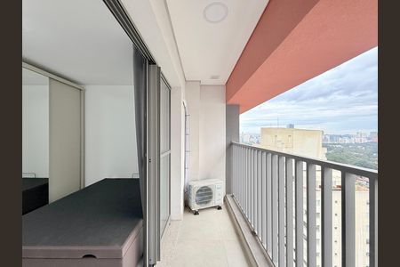 Sacada do Studio de kitnet/studio à venda com 1 quarto, 25m² em Santo Amaro, São Paulo