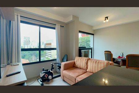 Sala de apartamento à venda com 1 quarto, 35m² em Pinheiros, São Paulo