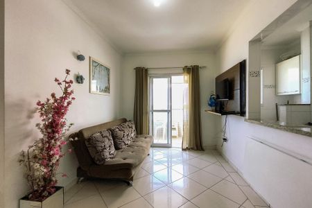 Sala de apartamento para alugar com 1 quarto, 50m² em Guilhermina, Praia Grande