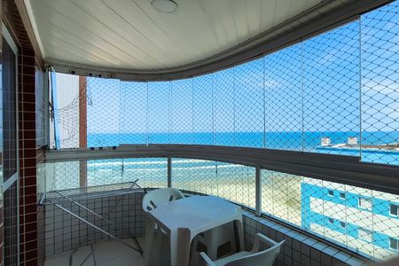 Sacada  de apartamento para alugar com 1 quarto, 50m² em Guilhermina, Praia Grande