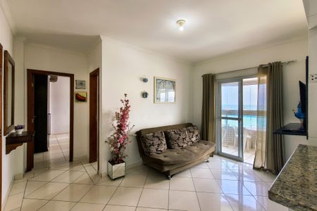 Sala de apartamento para alugar com 1 quarto, 50m² em Guilhermina, Praia Grande