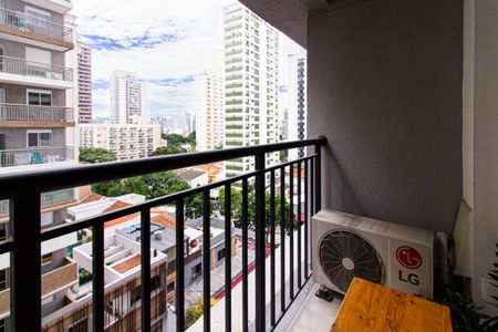 Studio para alugar com 32m², 1 quarto e sem vagaVaranda