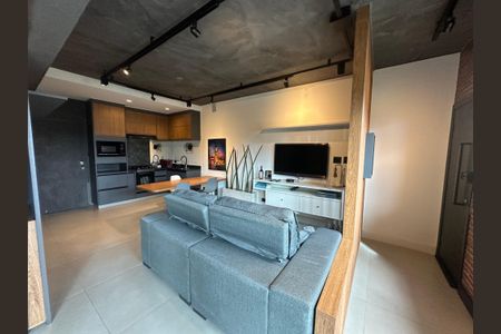 Sala de apartamento à venda com 1 quarto, 57m² em Alphaville Industrial, Barueri