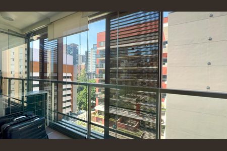 Studio à venda com 42m², 1 quarto e 1 vagaVaranda