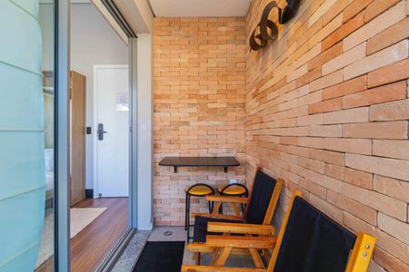 Studio para alugar com 27m², 1 quarto e 1 vagaVaranda