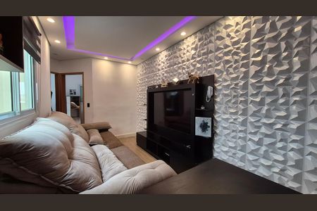 Sala  de apartamento à venda com 2 quartos, 100m² em Jardim Santo Alberto, Santo André
