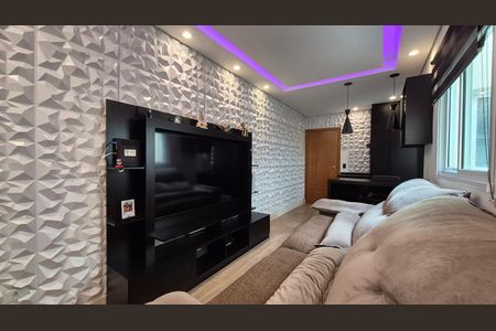 Sala  de apartamento à venda com 2 quartos, 100m² em Jardim Santo Alberto, Santo André