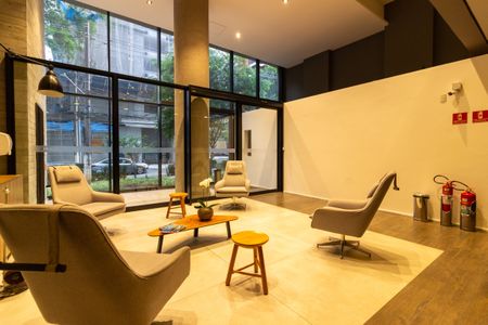 Studio para alugar com 43m², 1 quarto e 1 vagaÁrea comum - Hall Social
