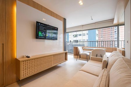 Sala/Cozinha de apartamento para alugar com 1 quarto, 44m² em Paraíso, São Paulo