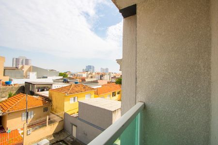 Varanda da sala de apartamento à venda com 3 quartos, 57m² em Parque Industriario, Santo André