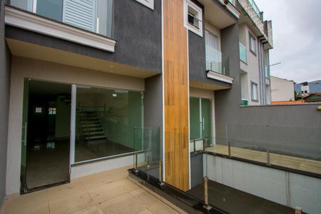 Varanda da sala de casa à venda com 3 quartos, 138m² em Vila Humaita, Santo André