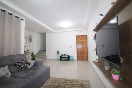 Sala de apartamento à venda com 3 quartos, 122m² em Vila Pires, Santo André