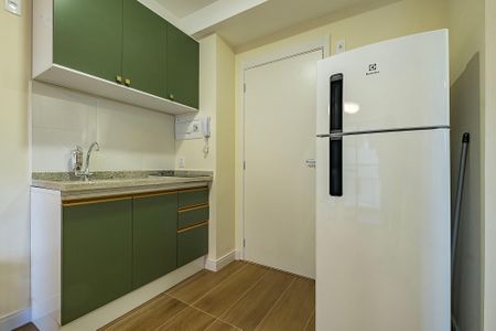 Sala/Cozinha de apartamento para alugar com 1 quarto, 28m² em Pinheiros, São Paulo