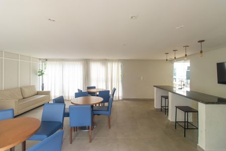 Apartamento para alugar com 49m², 2 quartos e 1 vagaÁrea comum - Salão de festas
