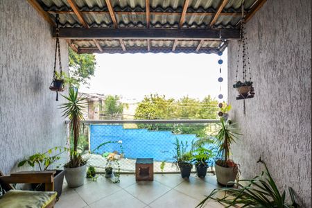 Varanda da Sala de casa à venda com 2 quartos, 89m² em Jardim do Estádio, Santo André