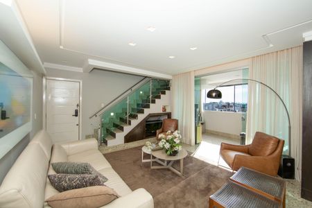 SALA de apartamento à venda com 5 quartos, 259m² em Padre Eustáquio, Belo Horizonte