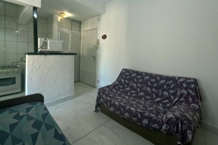 Sala de apartamento para alugar com 1 quarto, 39m² em Gonzaga, Santos