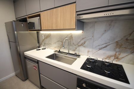 Apartamento à venda com 45m², 2 quartos e 1 vagaCozinha e Área de Serviço