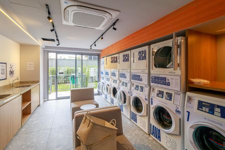 Studio para alugar com 24m², 1 quarto e sem vagaLavanderia