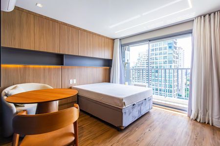 Sala/Quarto de kitnet/studio para alugar com 1 quarto, 24m² em Vila Cordeiro, São Paulo