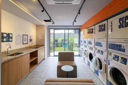 Studio para alugar com 24m², 1 quarto e sem vagaLavanderia
