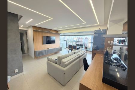 Sala de apartamento à venda com 2 quartos, 86m² em Vila Gilda, Santo André