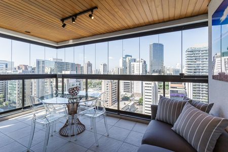 Apartamento para alugar com 86m², 1 quarto e 1 vagaVaranda