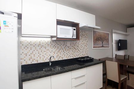Cozinha de apartamento para alugar com 1 quarto, 27m² em Cidade Baixa, Porto Alegre