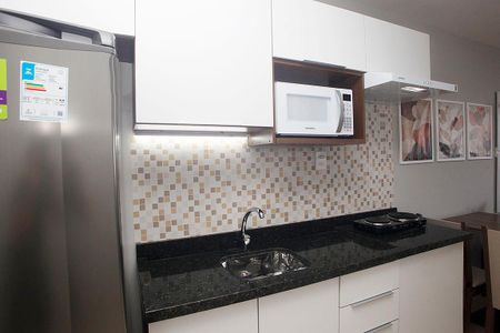 Cozinha de apartamento para alugar com 1 quarto, 27m² em Cidade Baixa, Porto Alegre
