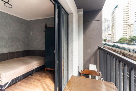 Varanda do Studio de kitnet/studio para alugar com 1 quarto, 23m² em Vila Buarque, São Paulo