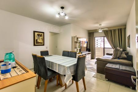 Sala  de apartamento para alugar com 2 quartos, 78m² em Vila Tupi, Praia Grande
