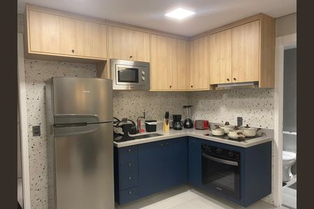 Cozinha de kitnet/studio à venda com 1 quarto, 44m² em Consolação, São Paulo